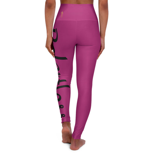Pink High Waist Leggin
